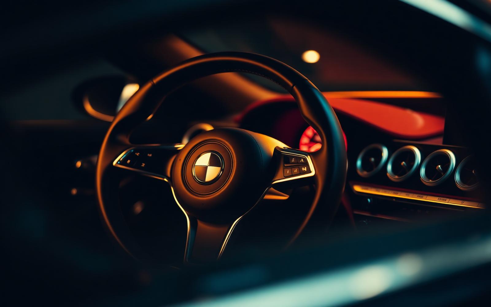 Luxury car interior